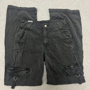 American Eagle Dreamy Drape Cargo Pants Black Size 00